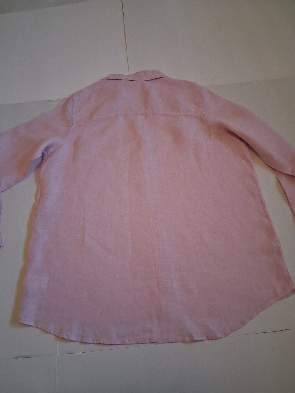 Sigrid Olsen Pale Pink Linen Shirt - Picture 8 of 9